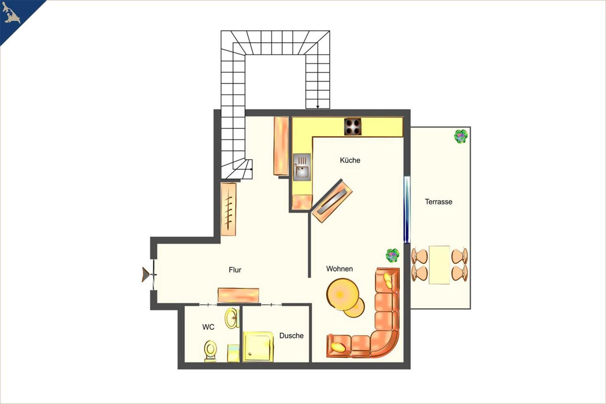 Apartment Luna Achterdeck